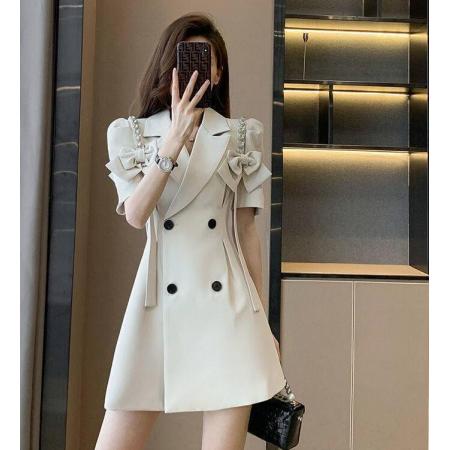PS53383# 女装裙子新款夏季小个子法式连衣裙女夏设计感小众西装裙显瘦