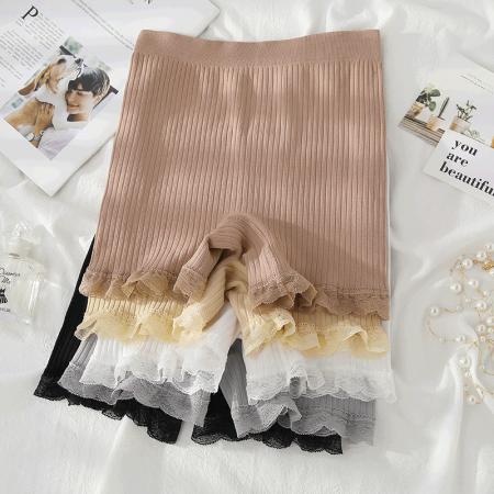 CX9992# 最便宜服装批 发安全裤女夏季薄款防走光不卷边可外穿内裤二合一居家打底保险短裤