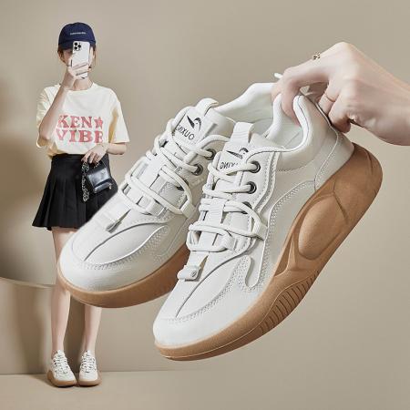X-30391# 小白鞋女秋季新款学生板鞋ins潮韩版厚底增高松糕鞋休闲 鞋子批发女鞋货源