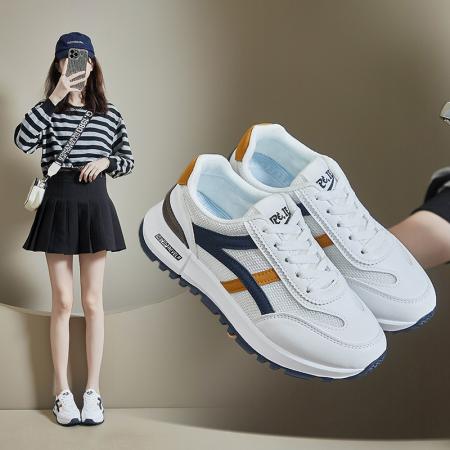 X-30417# ins韩版阿甘鞋女潮秋季新款学生跑步运动休闲小白鞋 鞋子批发女鞋货源